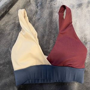 Color block sports bra